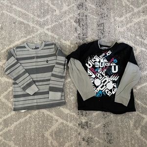 Size 6 volcom and quick silver